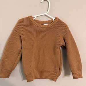 Toddler Cozy Brown Sweater